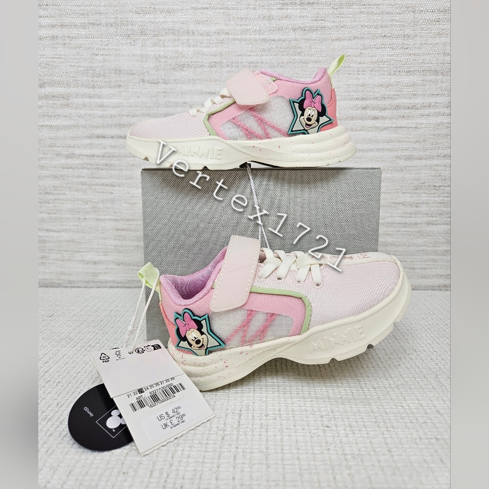 ZARA BABY MINNIE MOUSE © DISNEY Pink SNEAKERS US Sz 7 (23) New 6327/530